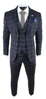 Mens 3 Piece Check Suit - 27412 type